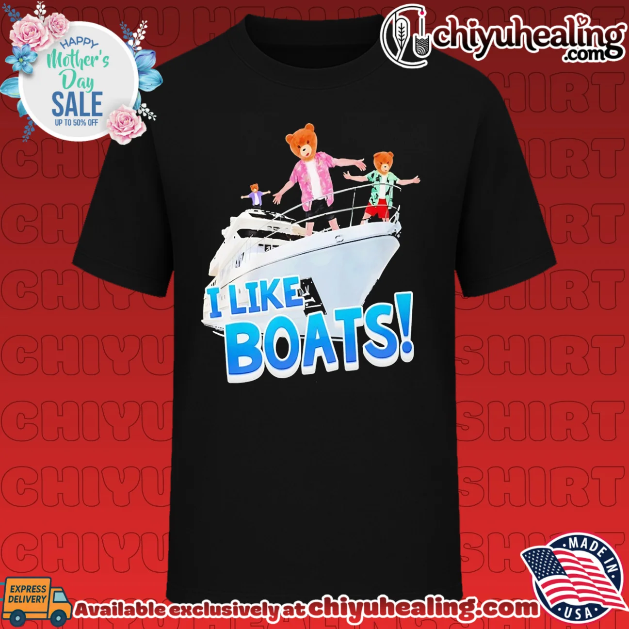 Bearhead I Like Boats Airplane Mode shirt & hoodie