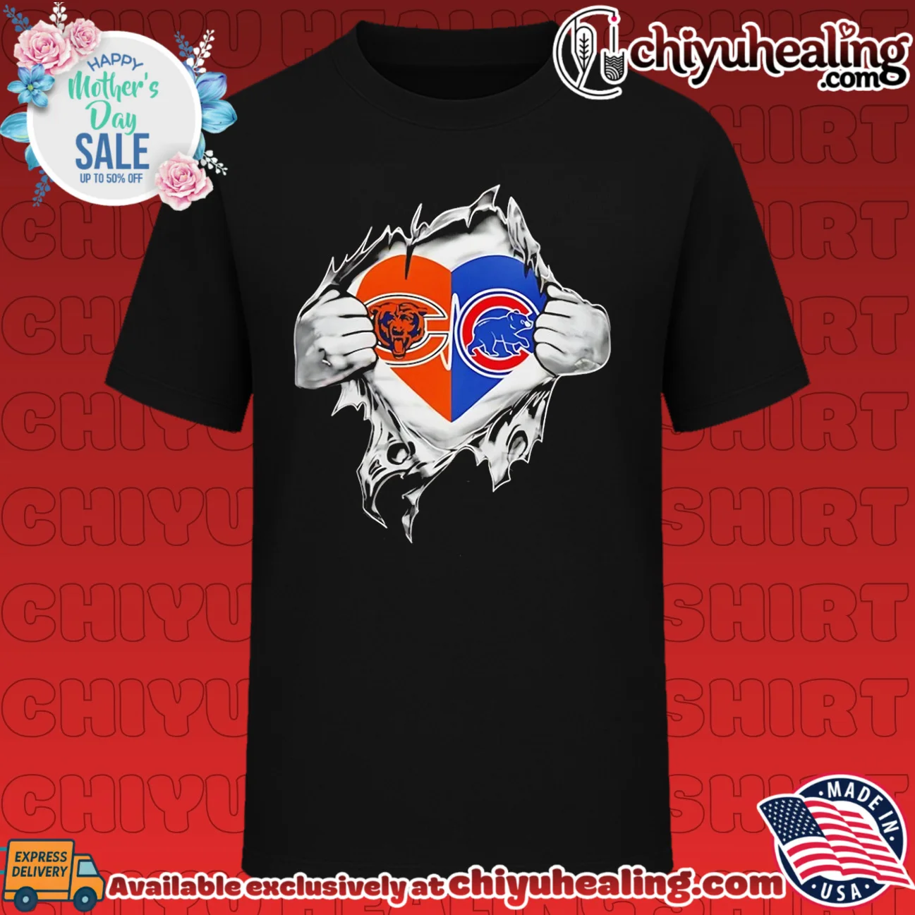 Bears and Cubs It Is in My Heart NFL MLB shirt & hoodie