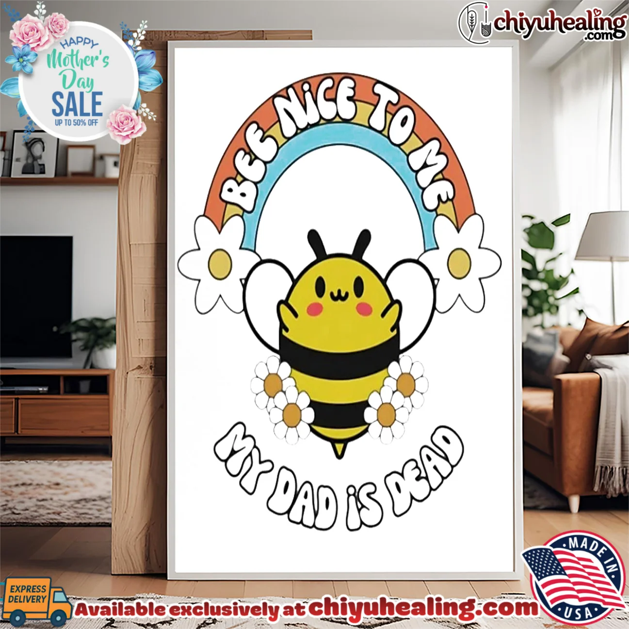 Bee Nice to Me My Dad Is Dead dark humor shirt & hoodie Bee Nice to Me My Dad Is Dead dark humor shirt & hoodie