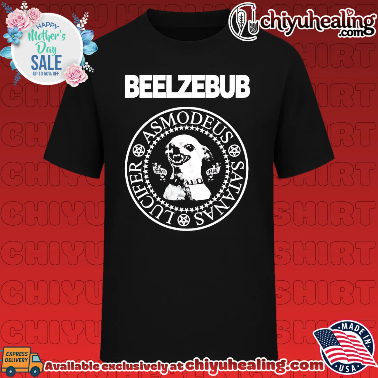 Beelzebub Asmodeus Satanas Lucifer funny dog face shirt & hoodie