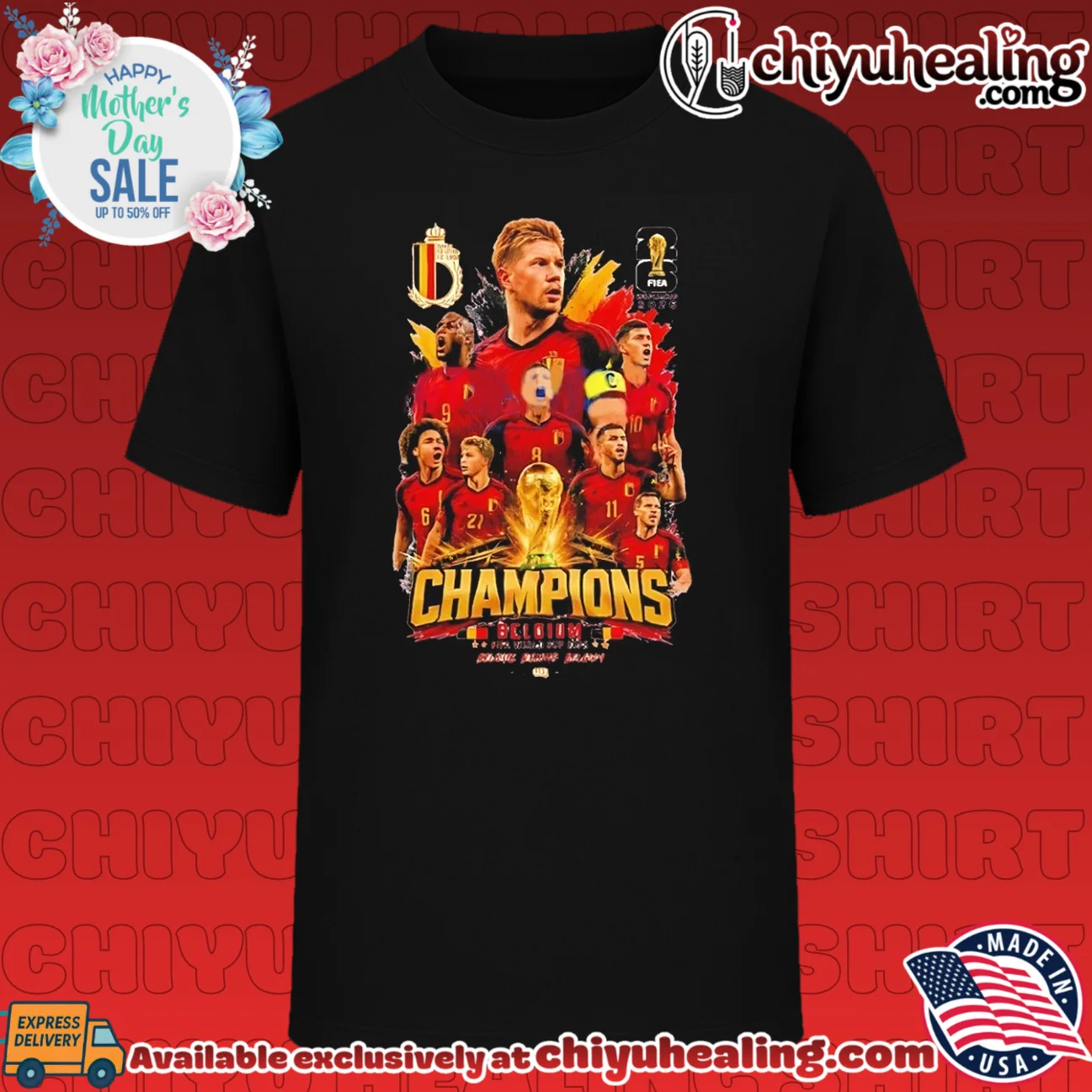 Belgium Champions FIFA World Cup 2026 vintage shirt & hoodie