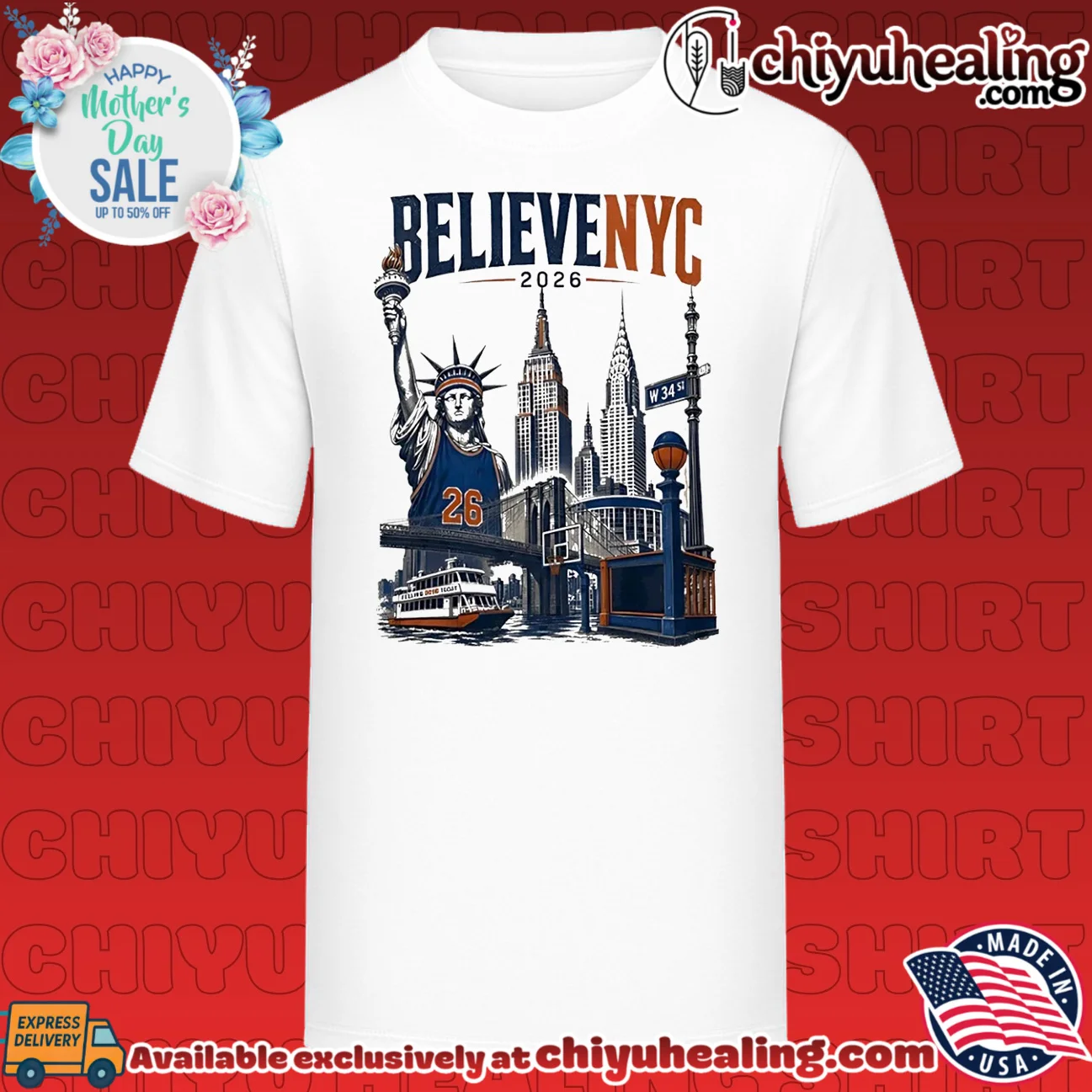 Believe New York Knicks 2026 Champions illustration