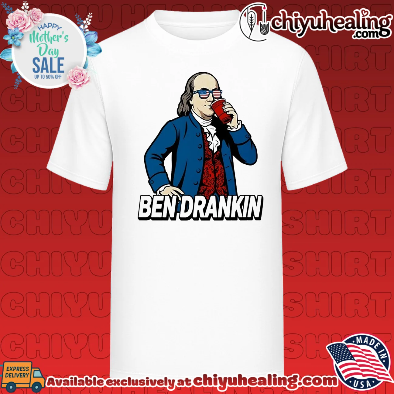 Ben Drankin Benjamin Franklin Party Founding Fathers