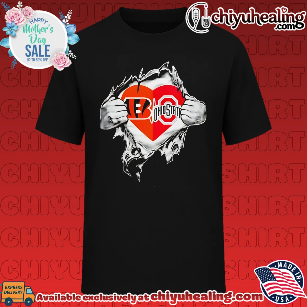 Bengals and Ohio State Buckeyes It Is in My Heart shirt & hoodie