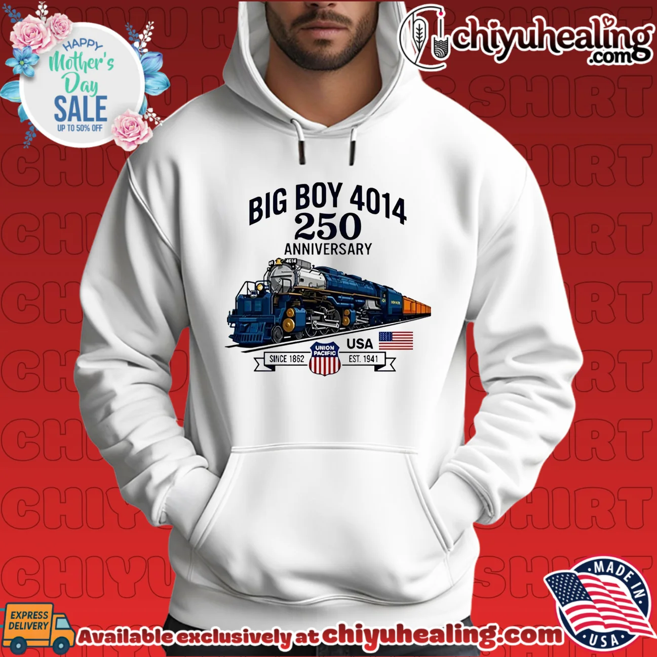 Big Boy 4014 Train 250th Anniversary Patriotic American Locomotive grail shirt & hoodie - Premium Streetwear Big Boy 4014 Train 250th Anniversary Patriotic American Locomotive grail shirt & hoodie - Premium Streetwear