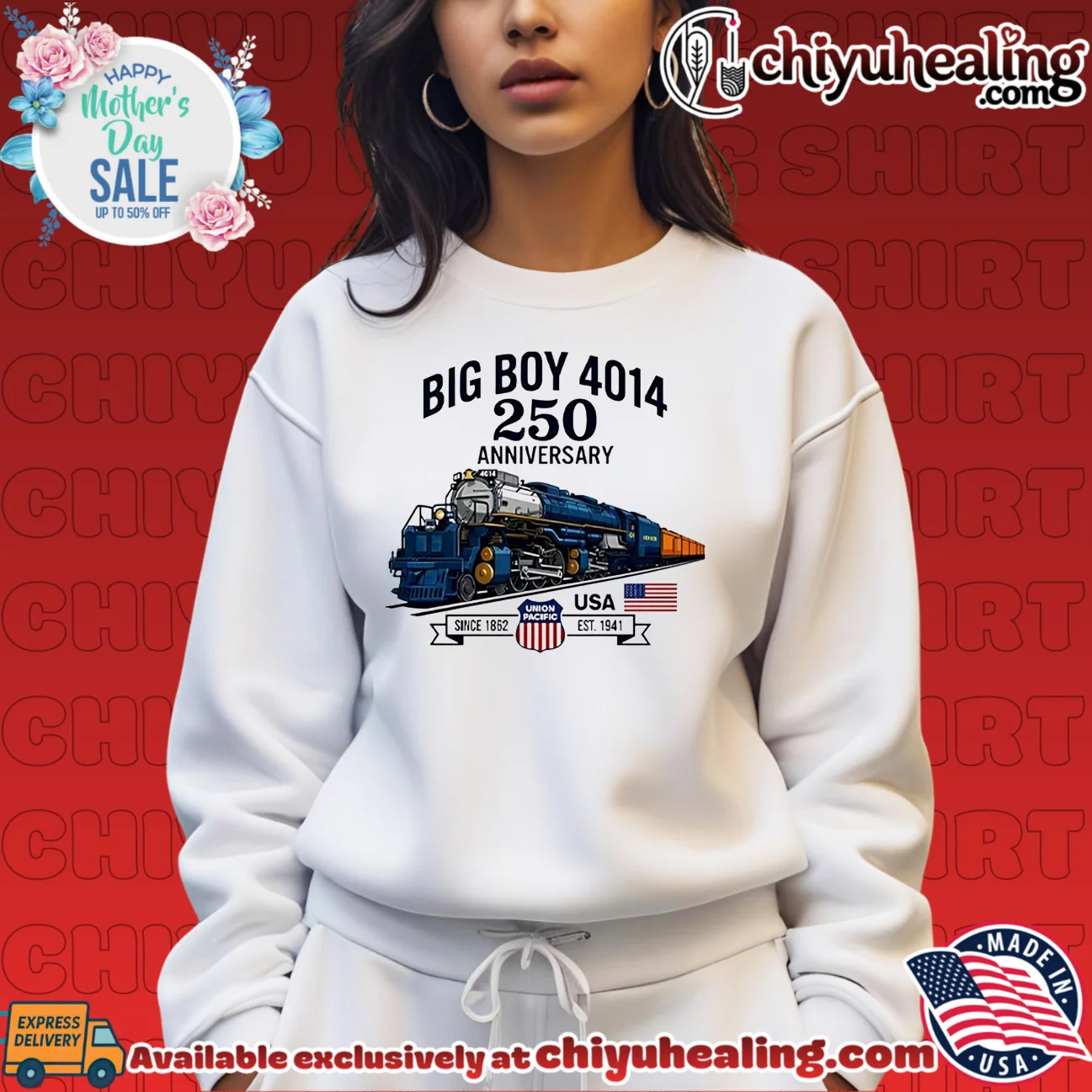 Big Boy 4014 Train 250th Anniversary Patriotic American Locomotive grail shirt & hoodie - Premium Streetwear Big Boy 4014 Train 250th Anniversary Patriotic American Locomotive