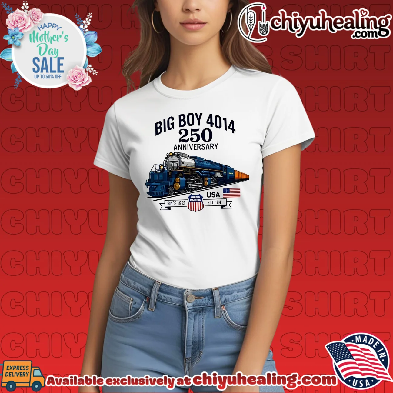 Big Boy 4014 Train 250th Anniversary Patriotic American Locomotive grail shirt & hoodie - Premium Streetwear Big Boy 4014 Train 250th Anniversary Patriotic American Locomotive