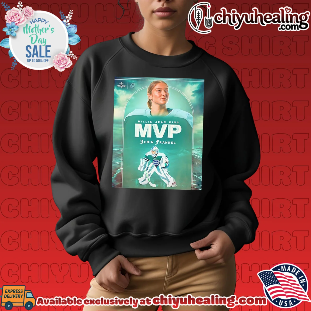 Billie Jean King Aerin Frankel the MVP Billie Jean King Aerin Frankel the MVP