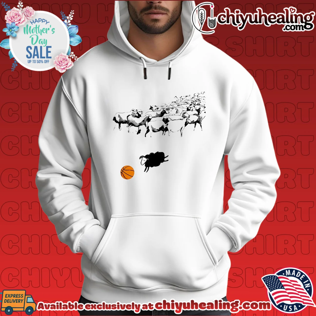 Black sheep playing basketball funny animal Black sheep playing basketball funny animal