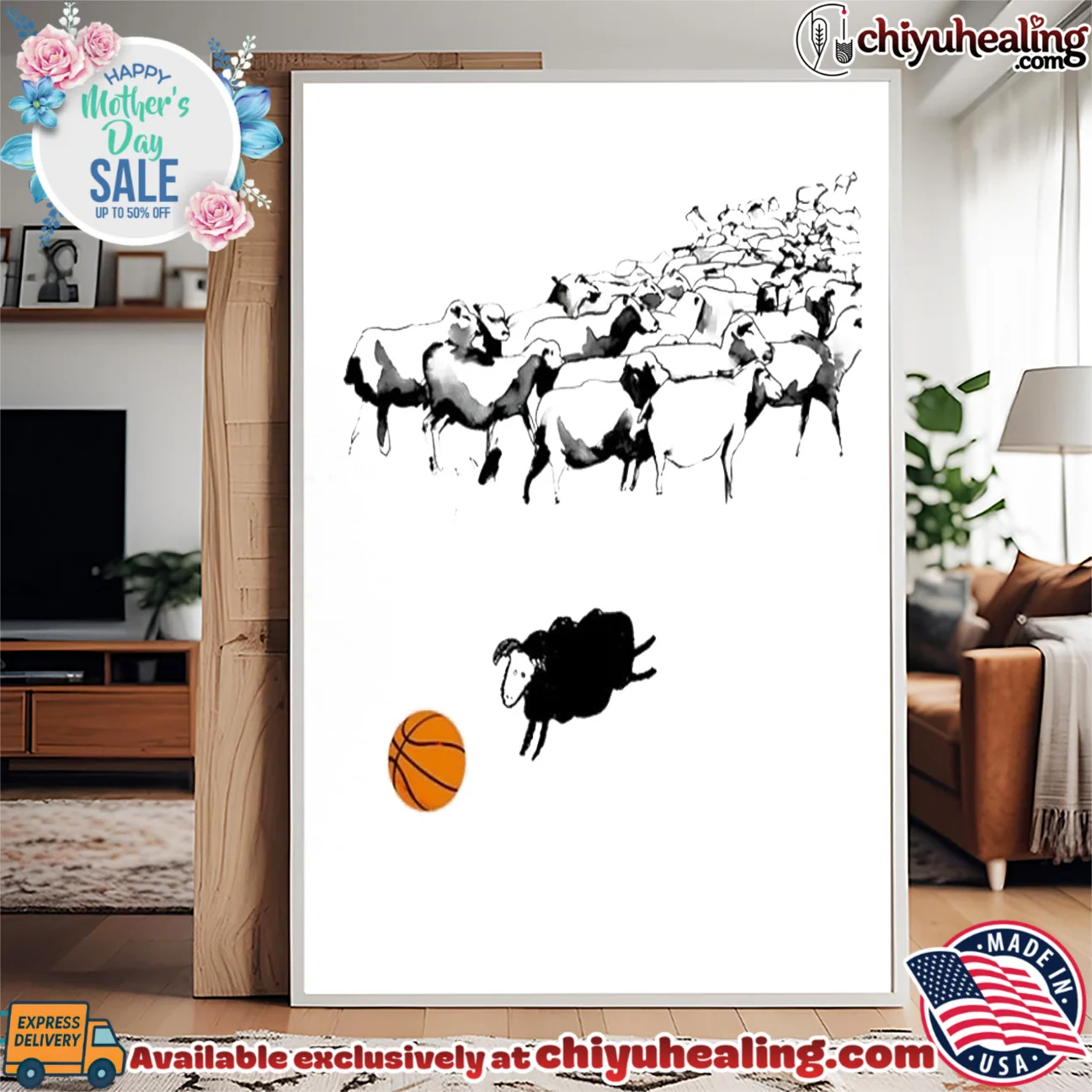 Black sheep playing basketball funny animal shirt & hoodie Black sheep playing basketball funny animal