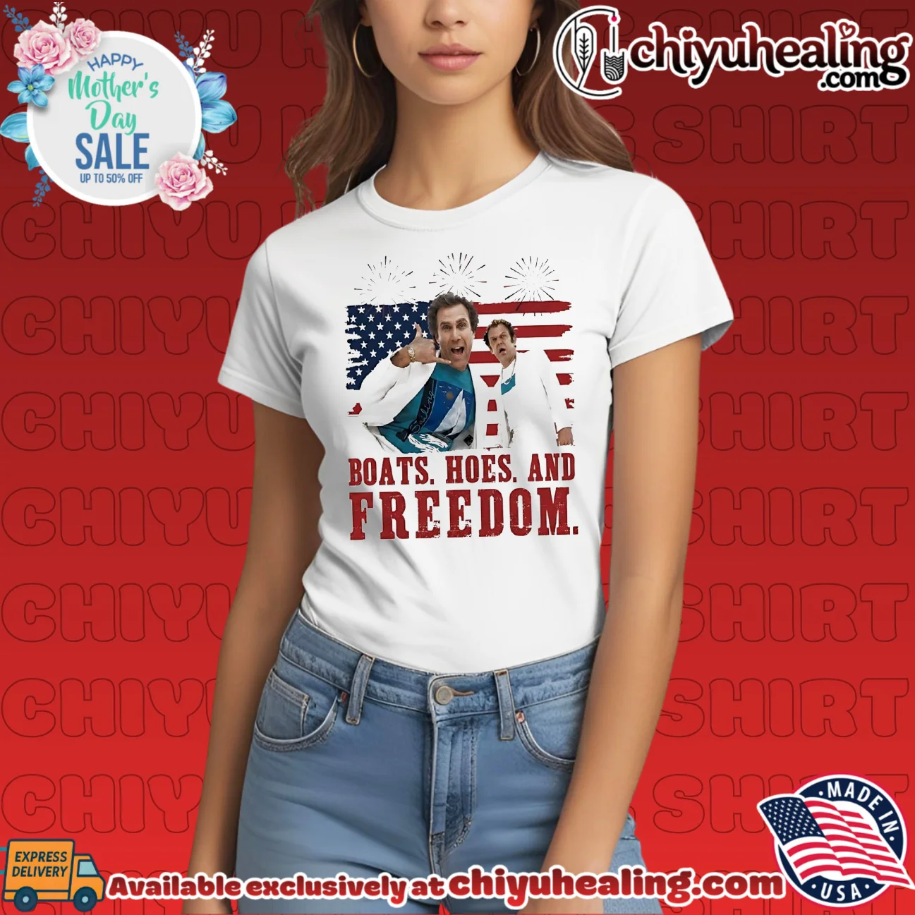 Boats Hoes and Freesom 4th of July shirt & hoodie Boats Hoes and Freesom 4th of July shirt & hoodie