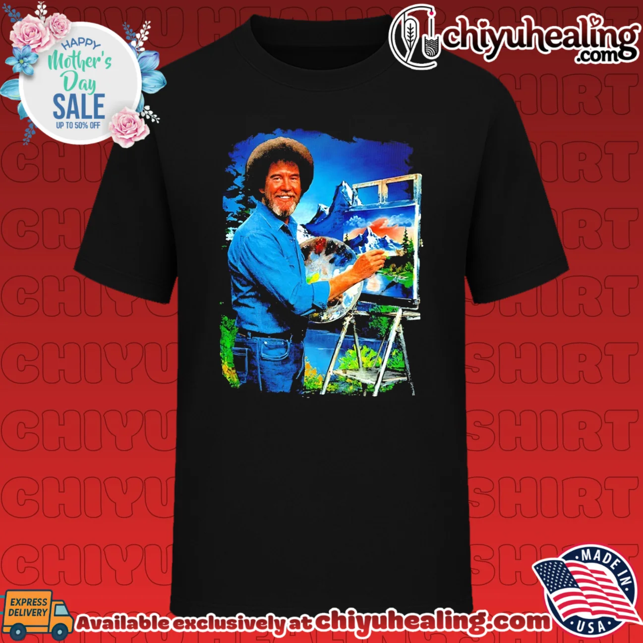 Bob Ross painting landscape painter artist