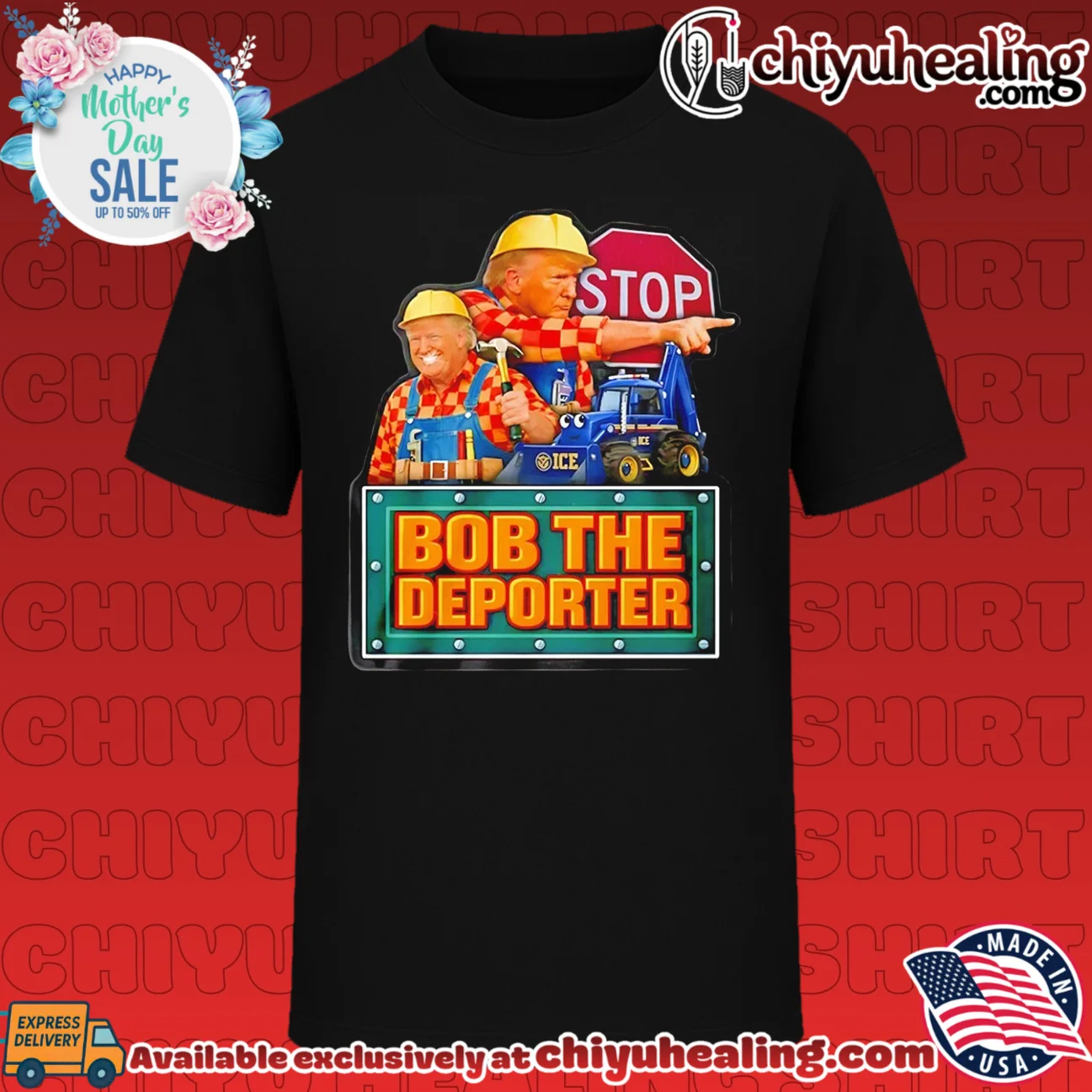 Bob the Deporter Satirical Design Political shirt & hoodie