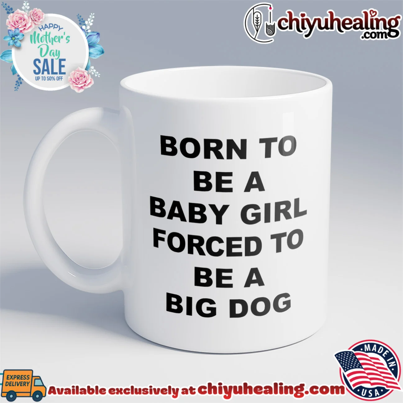 Born to be a baby girl forced to be a big dog text shirt & hoodie Born to be a baby girl forced to be a big dog text