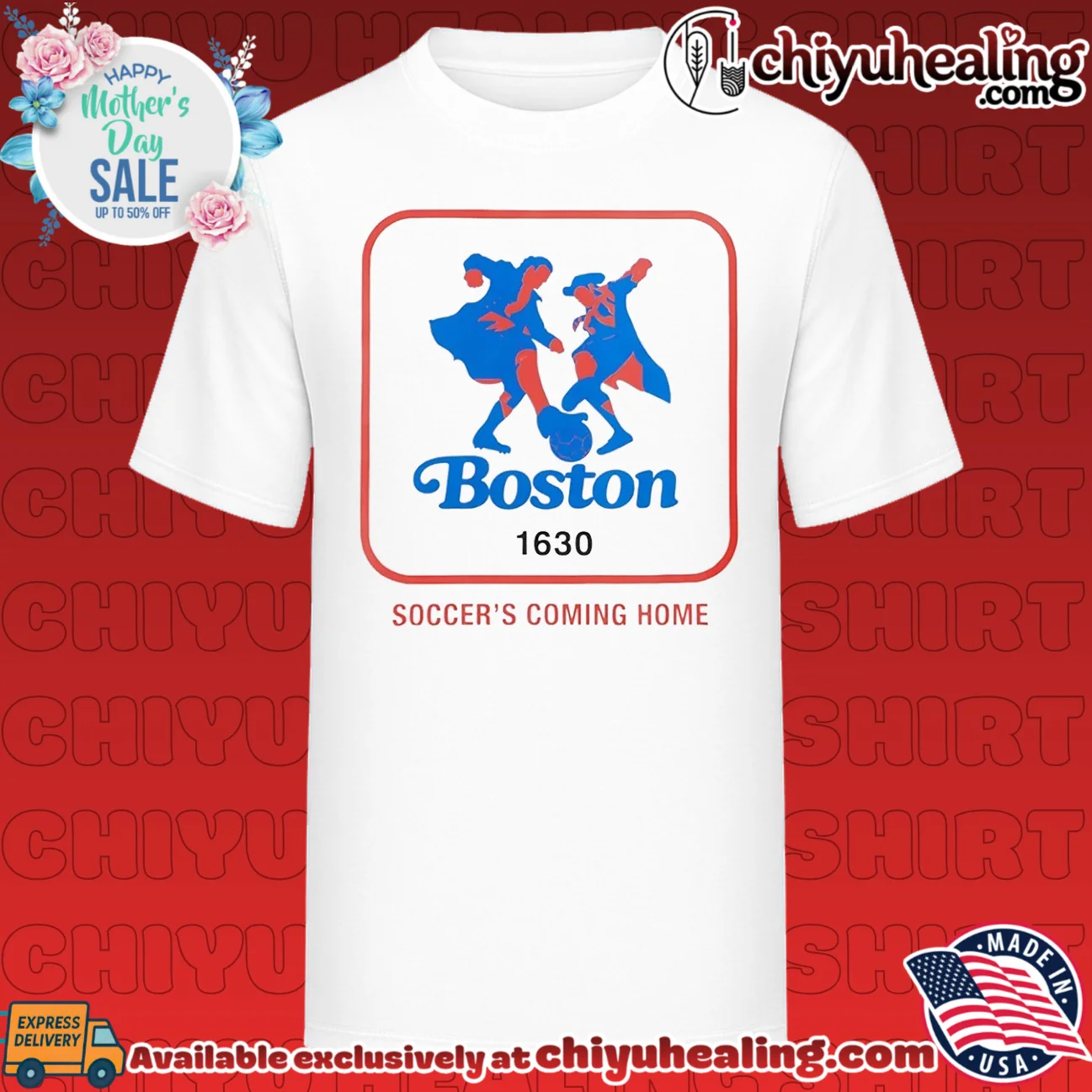 Boston 1630 Soccer's Coming Home Road Trip shirt & hoodie