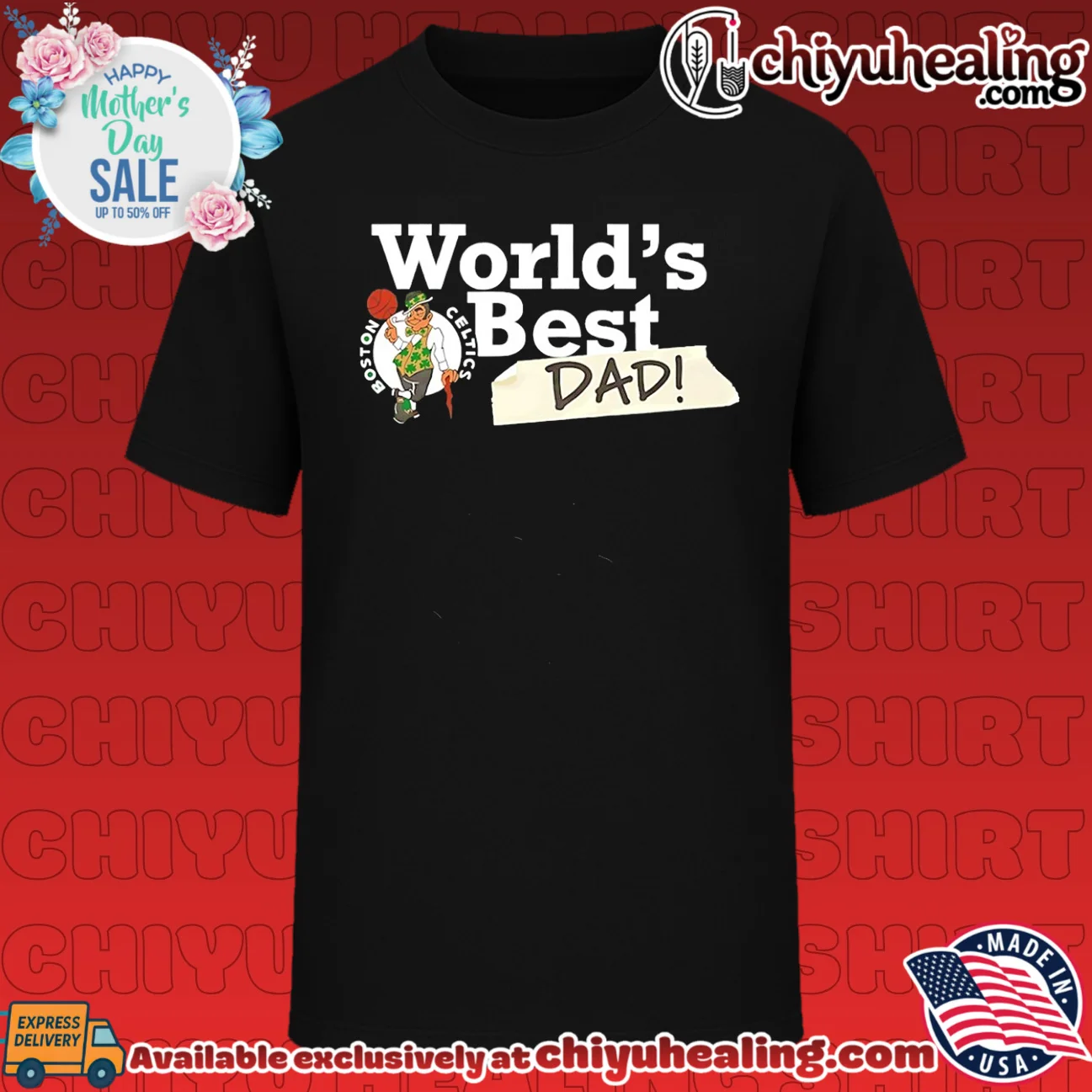 Boston Celtics World's Best Dad 2026