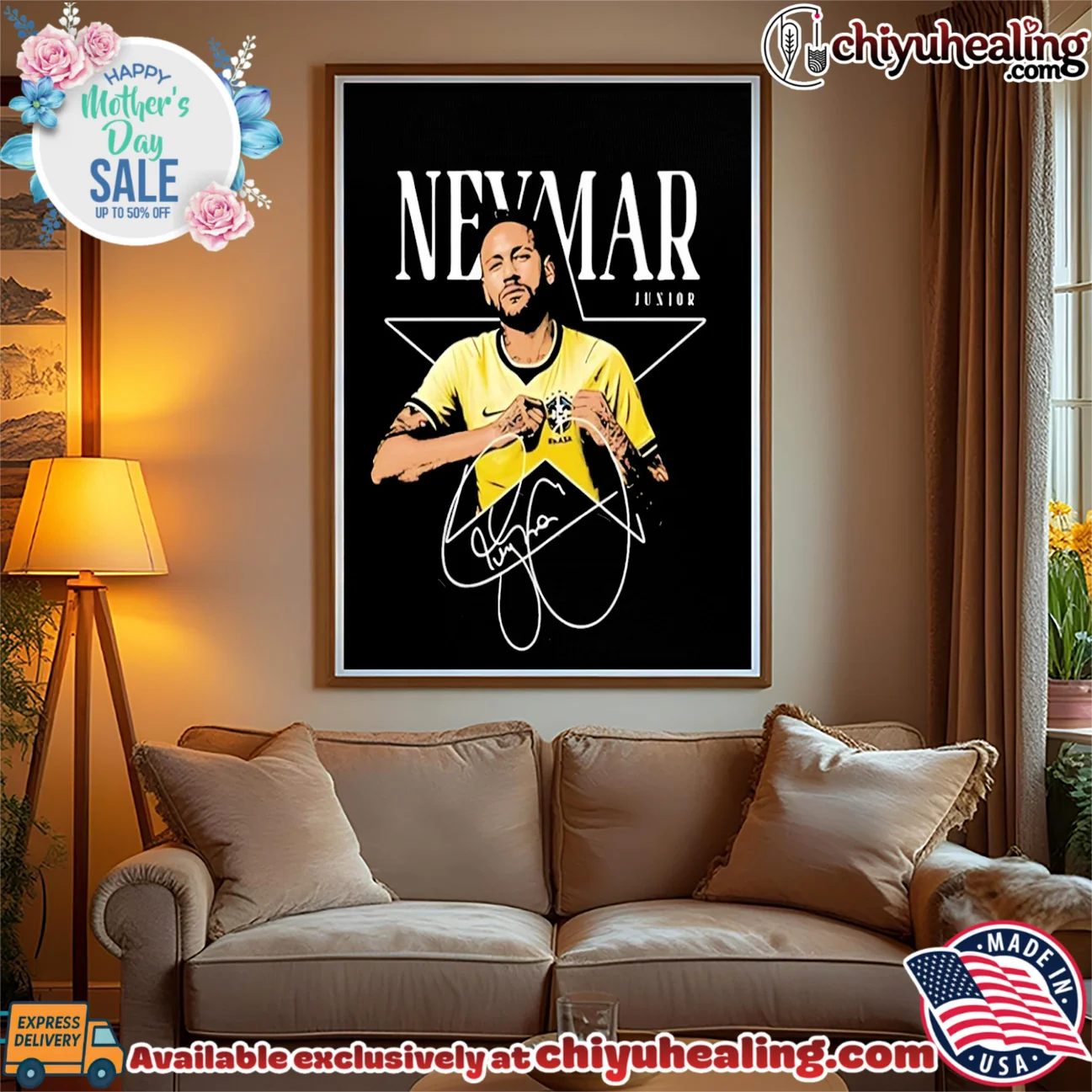Brazil national team Neymar Jr signature elite shirt & hoodie | 2026 Edition Drop Brazil national team Neymar Jr signature