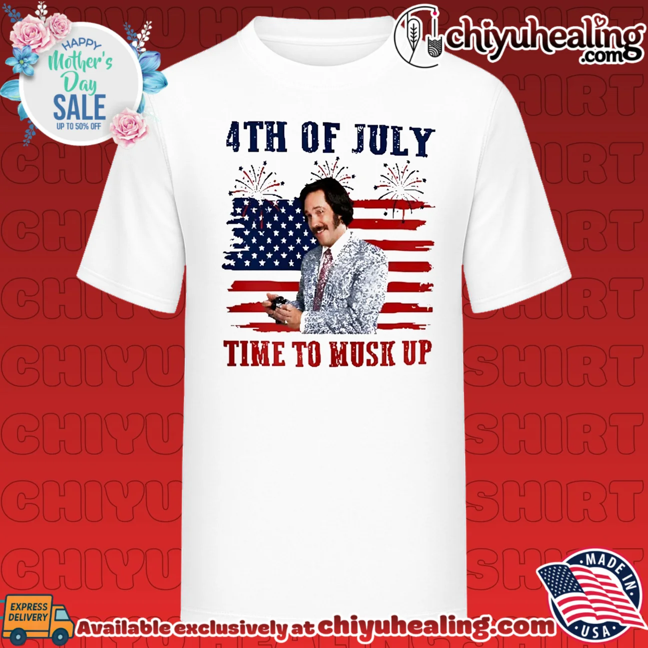 Brian FanBrian Fantana Time To Musk Up Anchorman 4th of July