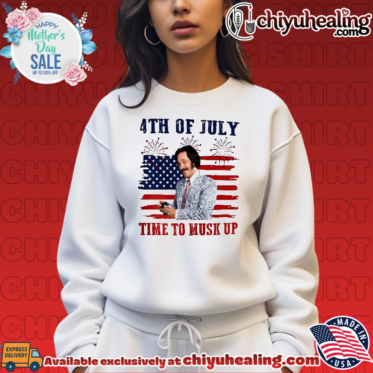 Brian FanBrian Fantana Time To Musk Up Anchorman 4th of July original shirt & hoodie | Exclusive Fan Gear Brian FanBrian Fantana Time To Musk Up Anchorman 4th of July