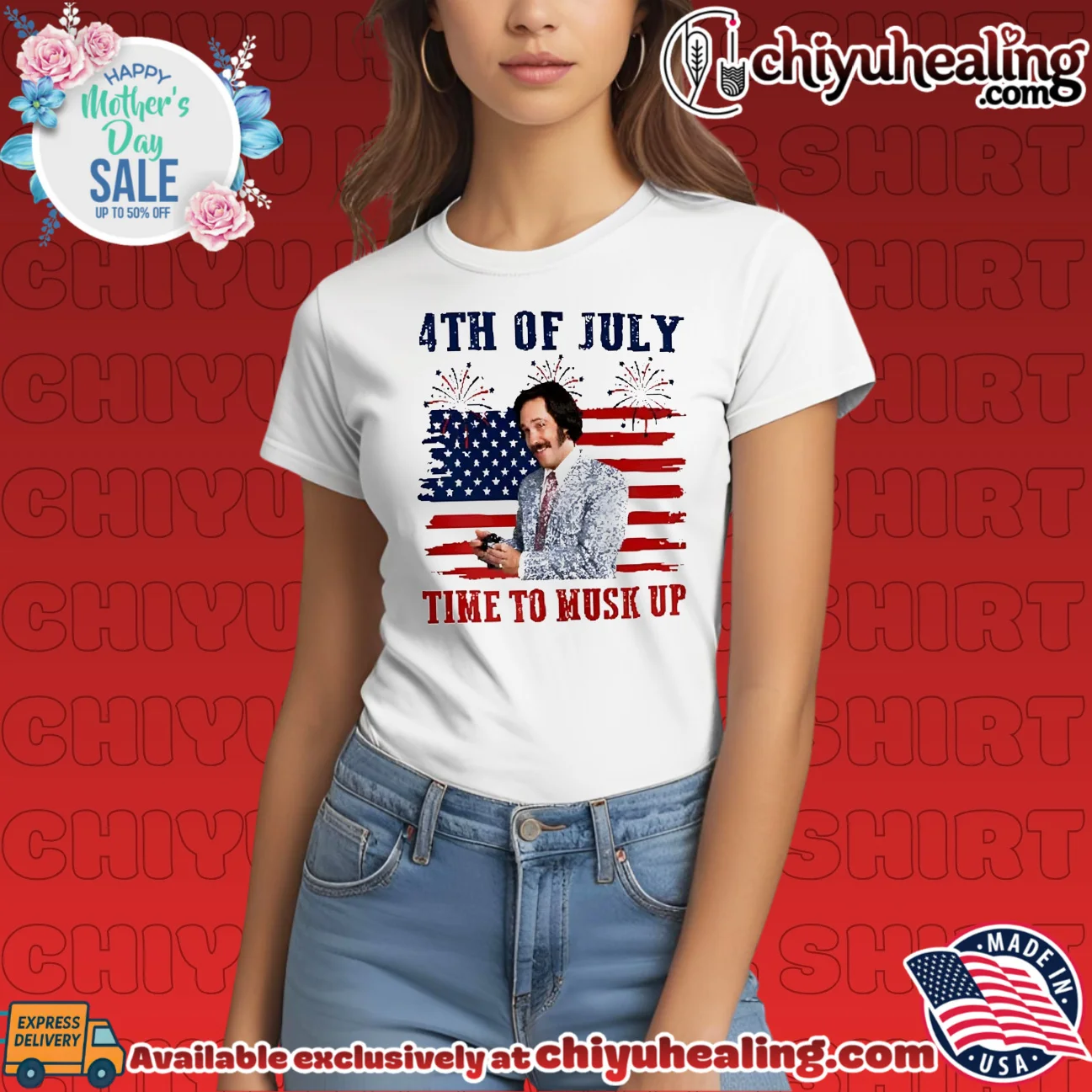 Brian FanBrian Fantana Time To Musk Up Anchorman 4th of July original shirt & hoodie | Exclusive Fan Gear Brian FanBrian Fantana Time To Musk Up Anchorman 4th of July