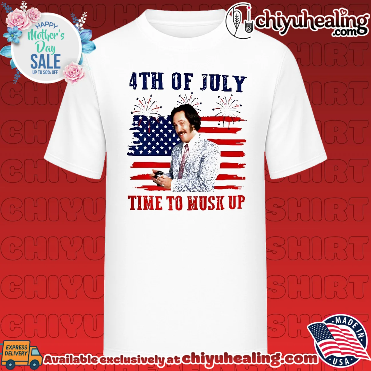 Brian FanBrian Fantana Time To Musk Up Funny Anchorman 4th of July