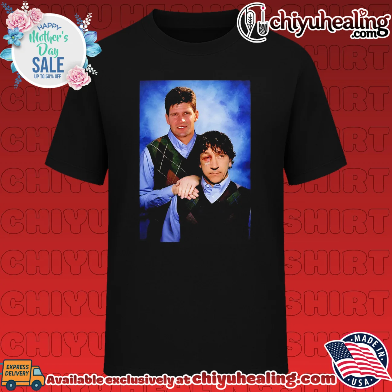 Brian Laws & Ivano Bonetti Grimsby Step Brothers shirt