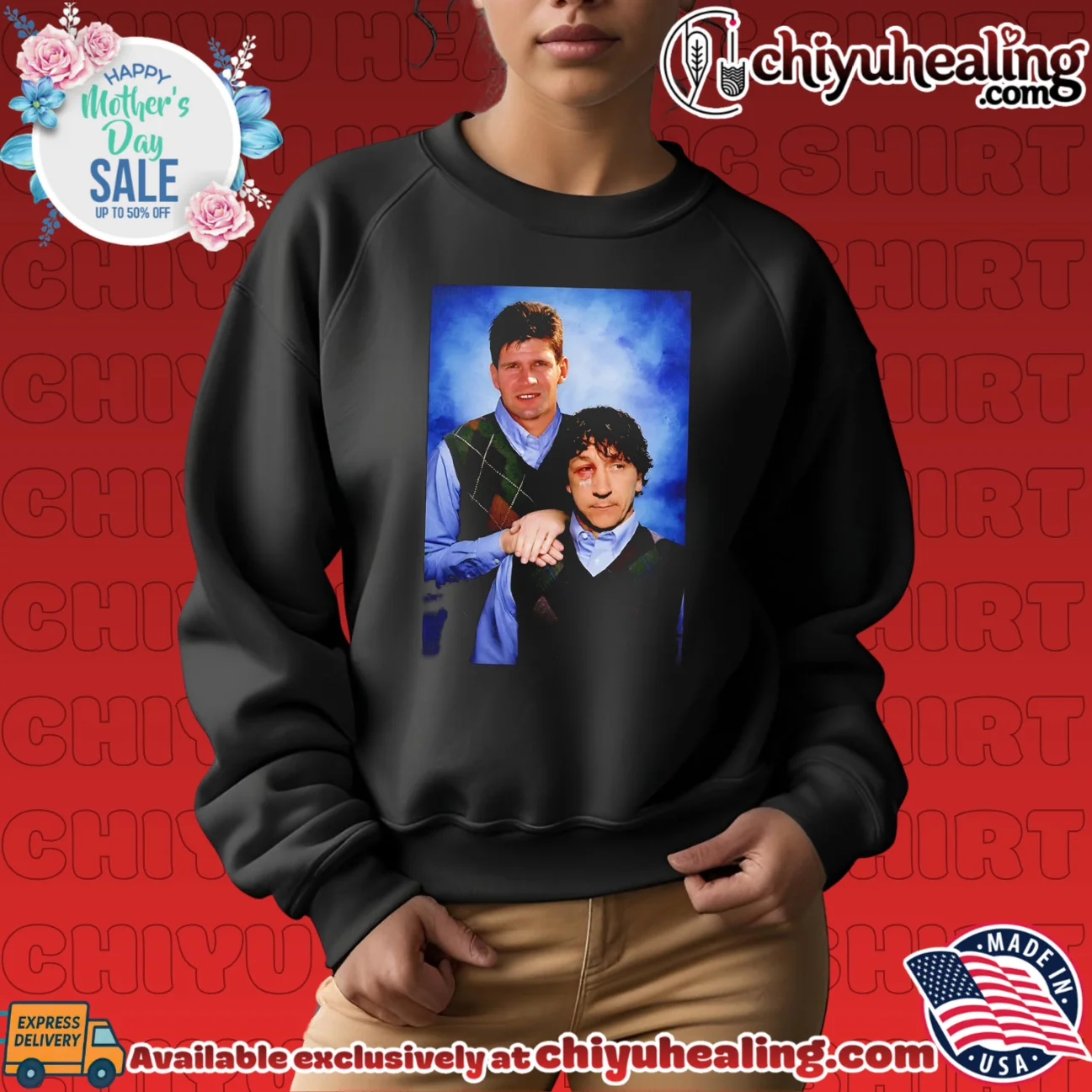Brian Laws & Ivano Bonetti Grimsby Step Brothers shirt bespoke shirt & hoodie | Aesthetic Apparel Brian Laws & Ivano Bonetti Grimsby Step Brothers shirt