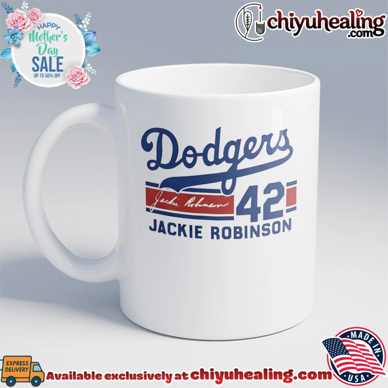 Brooklyn Dodgers Jackie Robinson Signature Name & Number custom shirt & hoodie - The Fan Collection Brooklyn Dodgers Jackie Robinson Signature Name & Number
