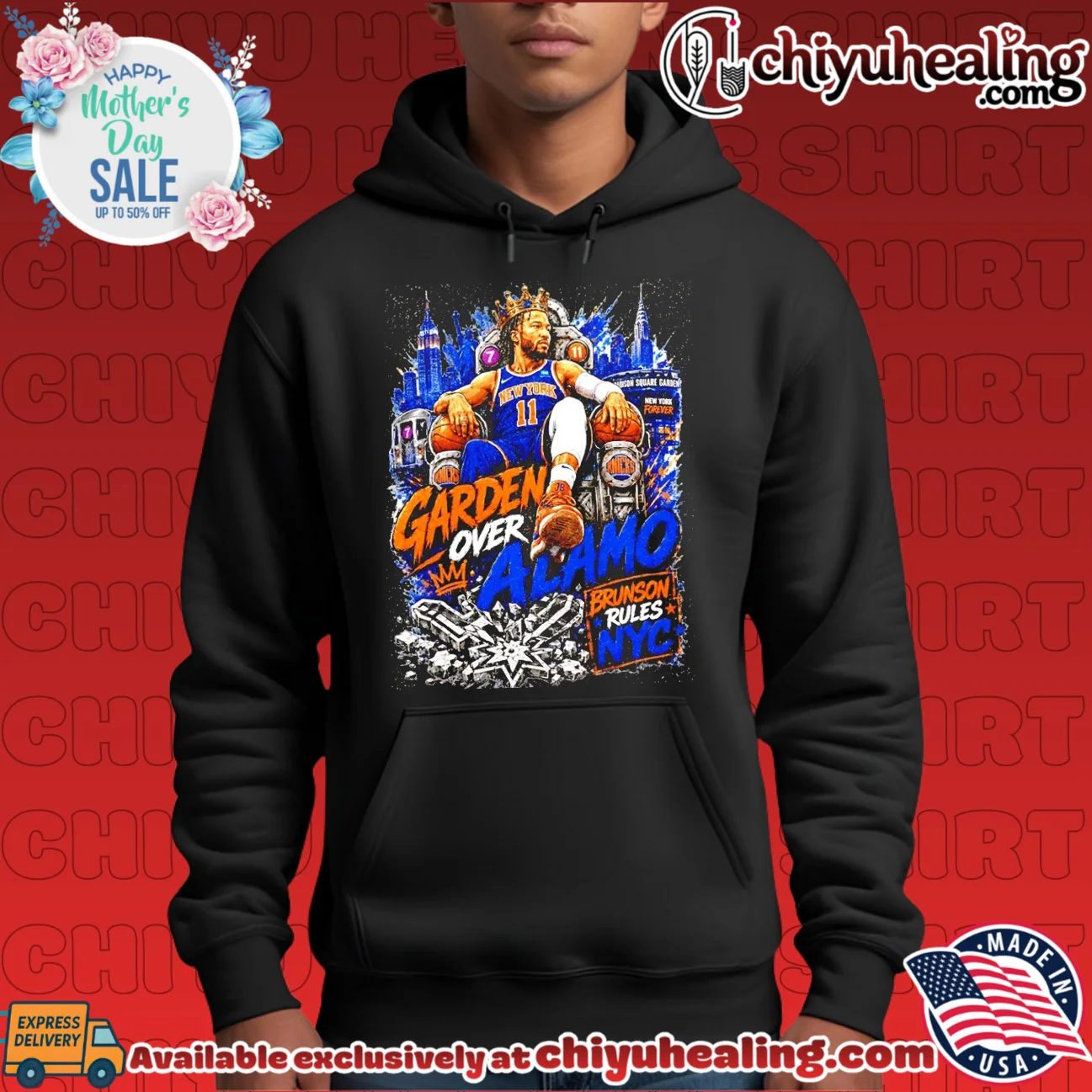 Brunson Rules NYC Garden Over Alamo New York Knicks 2026 World Champions bespoke shirt & hoodie | IP Merchandise Brunson Rules NYC Garden Over Alamo New York Knicks 2026 World Champions bespoke shirt & hoodie | IP Merchandise