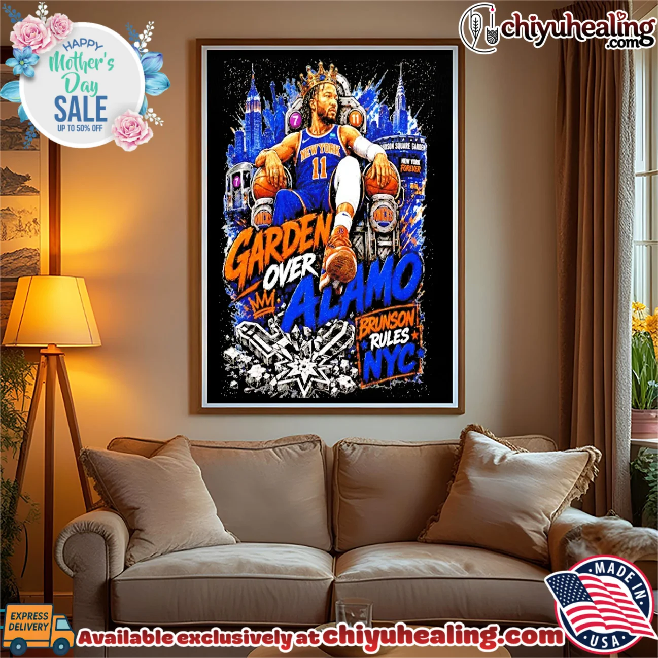 Brunson Rules NYC Garden Over Alamo New York Knicks 2026 World Champions bespoke shirt & hoodie | IP Merchandise Brunson Rules NYC Garden Over Alamo New York Knicks 2026 World Champions