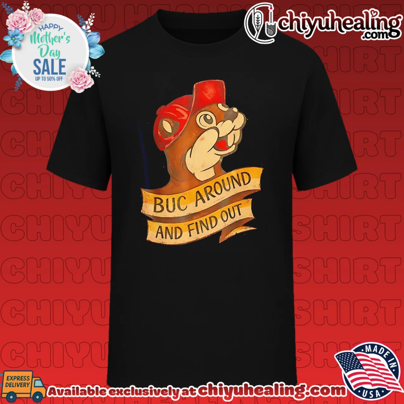 Buc around and find out Buc-ee's shirt & hoodie