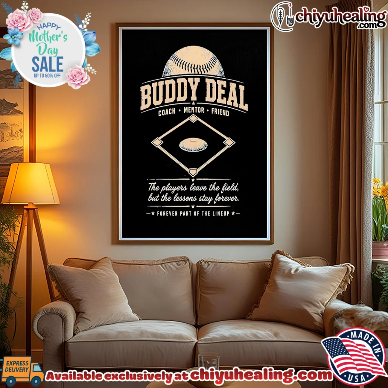 Buddy Deal the players leave the field but the lessons stay forever vintage classic shirt & hoodie - Everyday Fit Buddy Deal the players leave the field but the lessons stay forever vintage