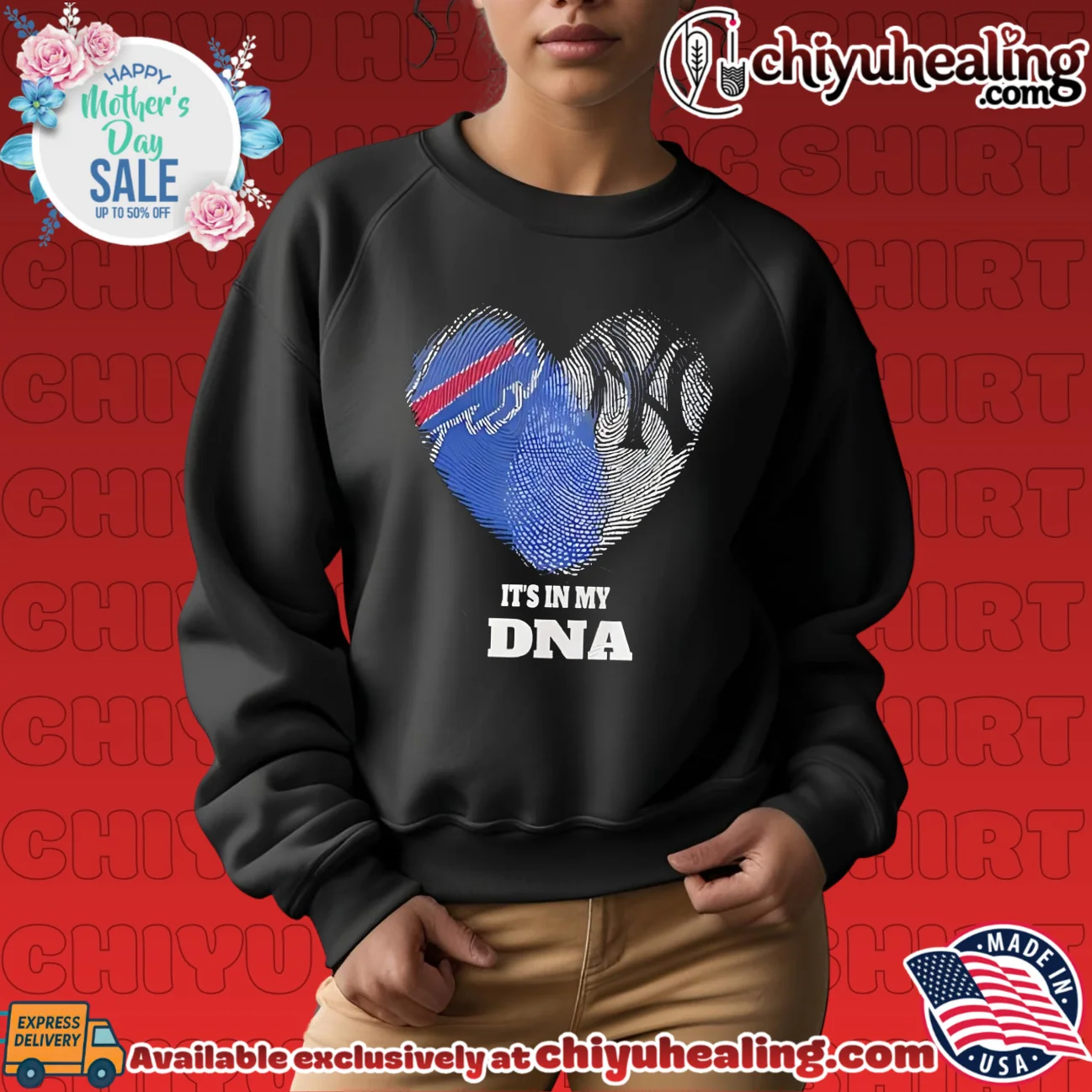 Buffalo Bills and New York Yankees it's in my DNA shirt & hoodie Buffalo Bills and New York Yankees it's in my DNA shirt & hoodie
