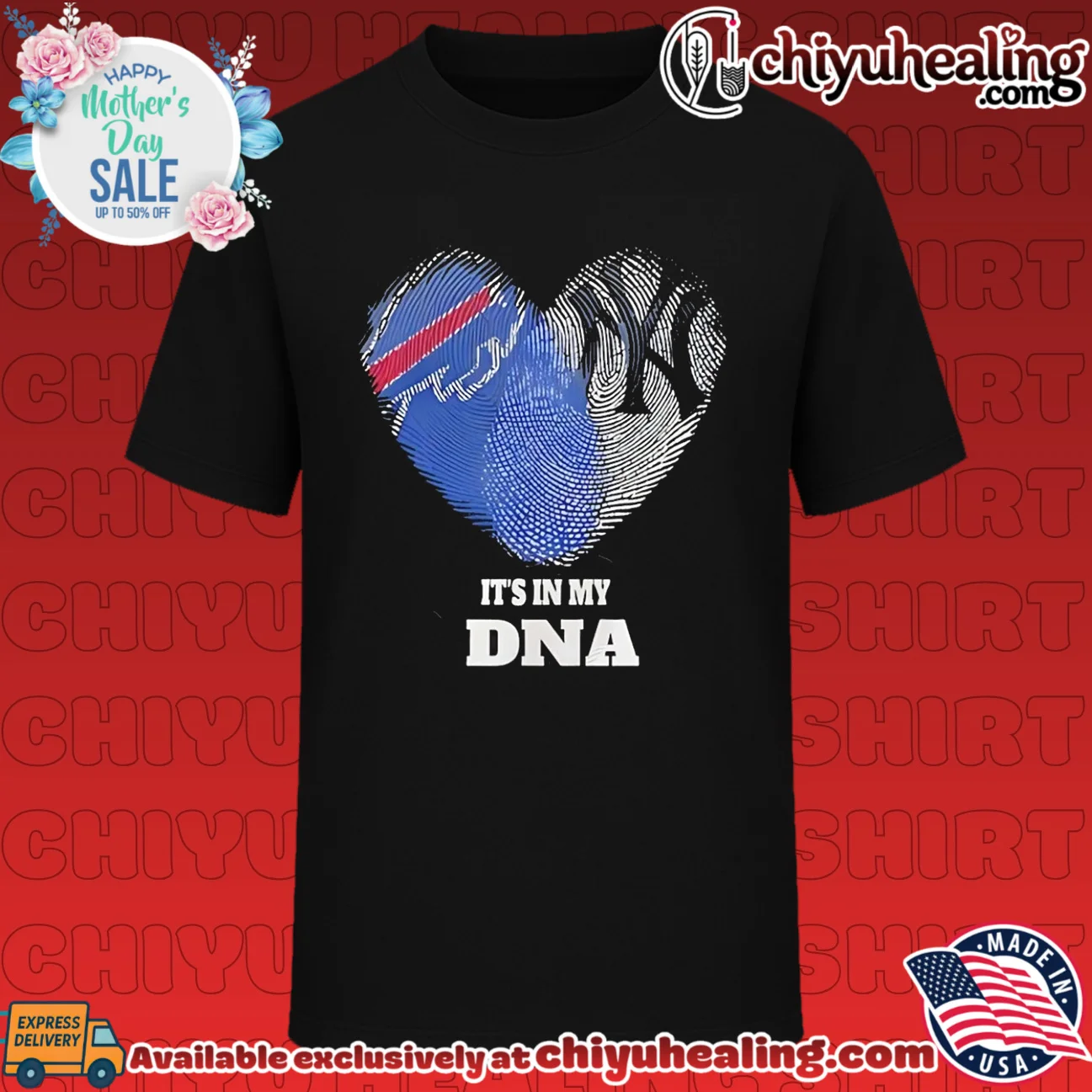 Buffalo Bills and New York Yankees it's in my DNA shirt & hoodie