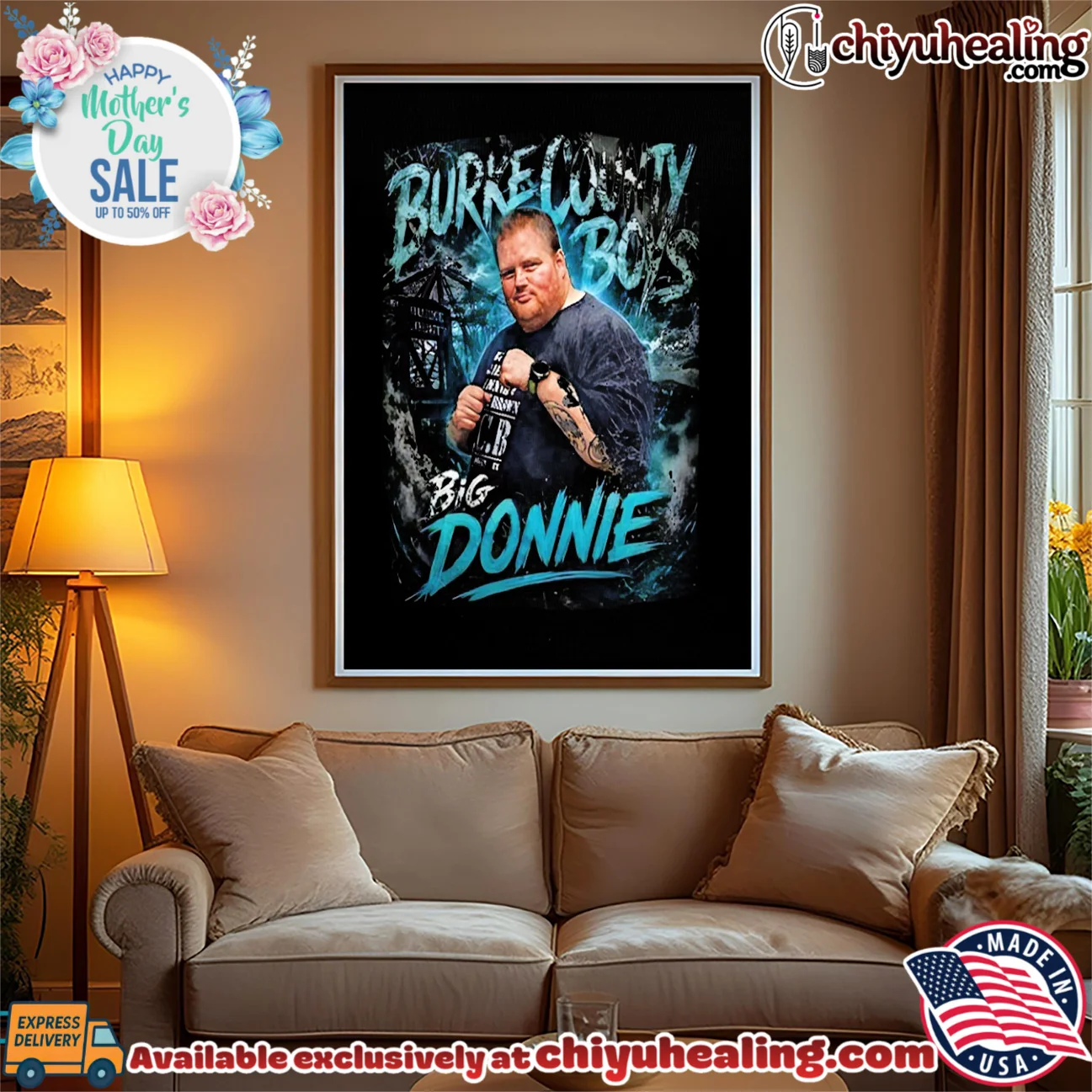 Burke County boys Big Donnie portrait grail shirt & hoodie - Ultimate Tribute Merch Burke County boys Big Donnie portrait