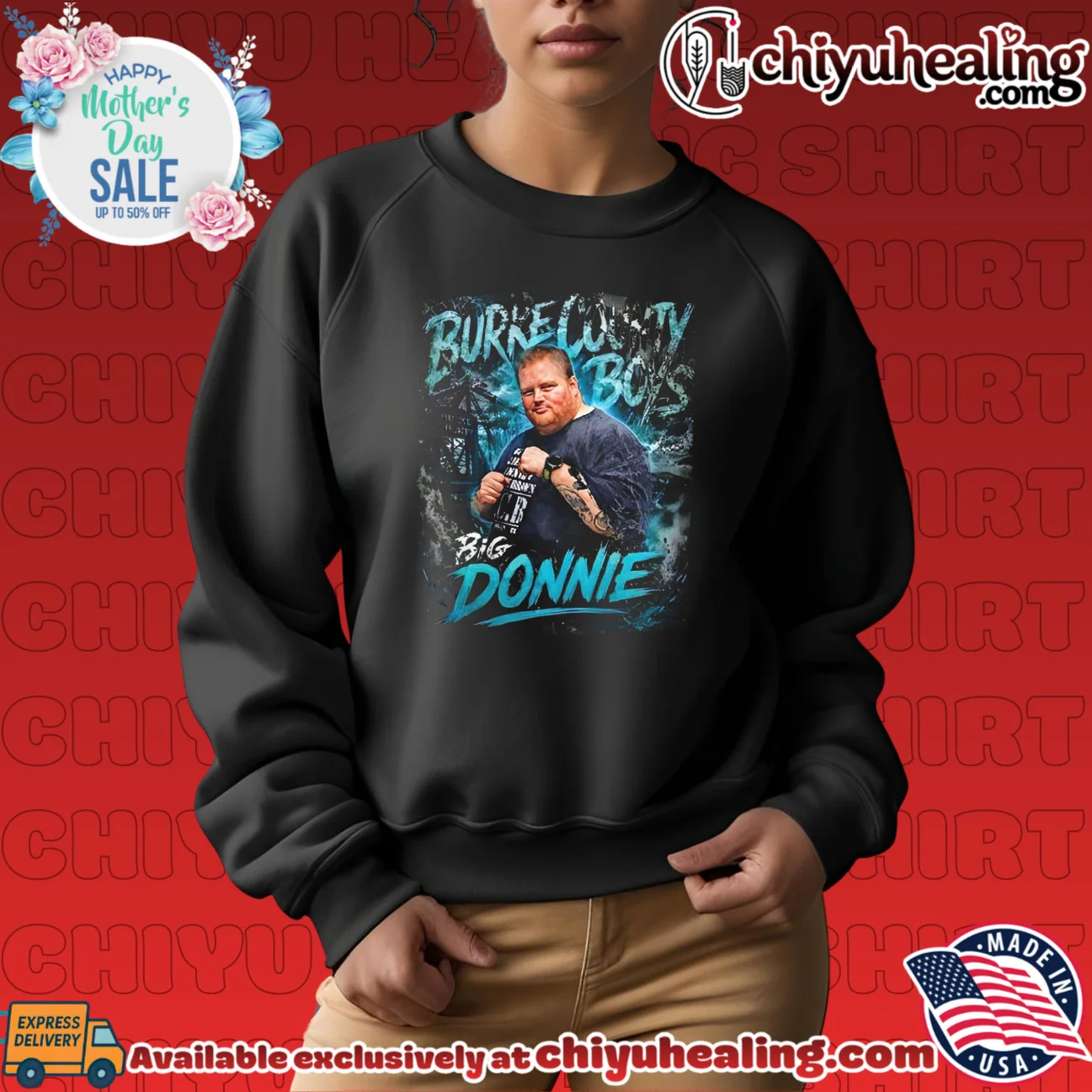 Burke County boys Big Donnie portrait grail shirt & hoodie - Ultimate Tribute Merch Burke County boys Big Donnie portrait