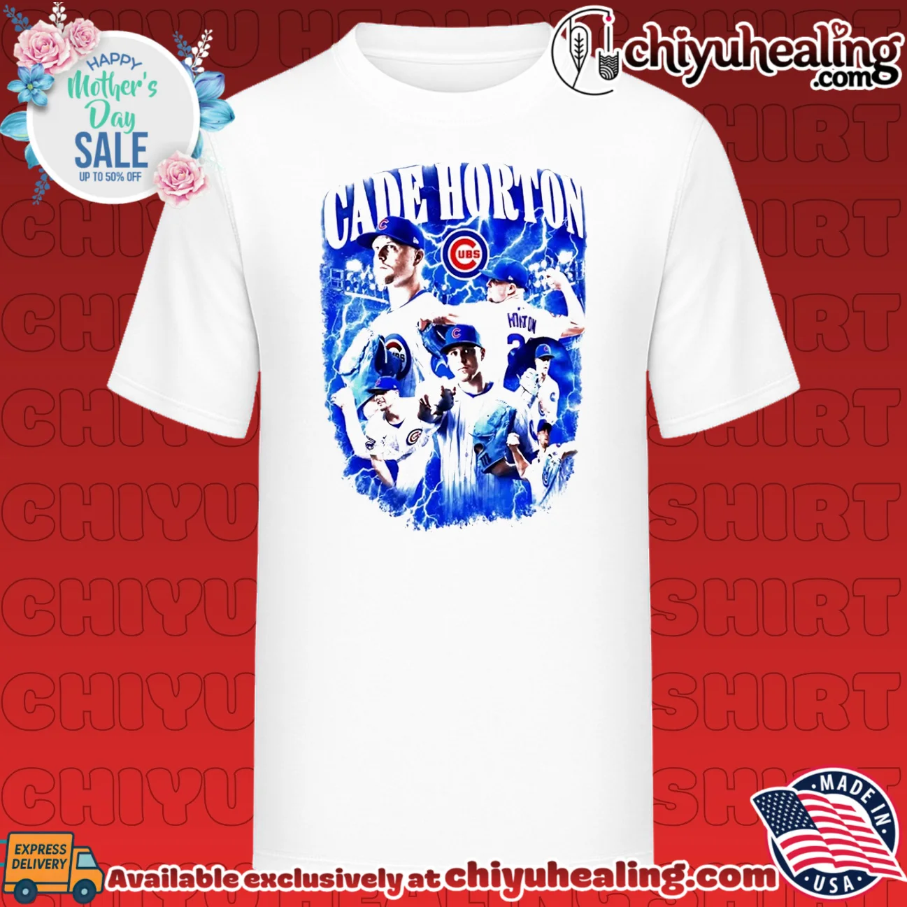 Cade Horton Chicago Cubs Lightning Graphic shirt & hoodie