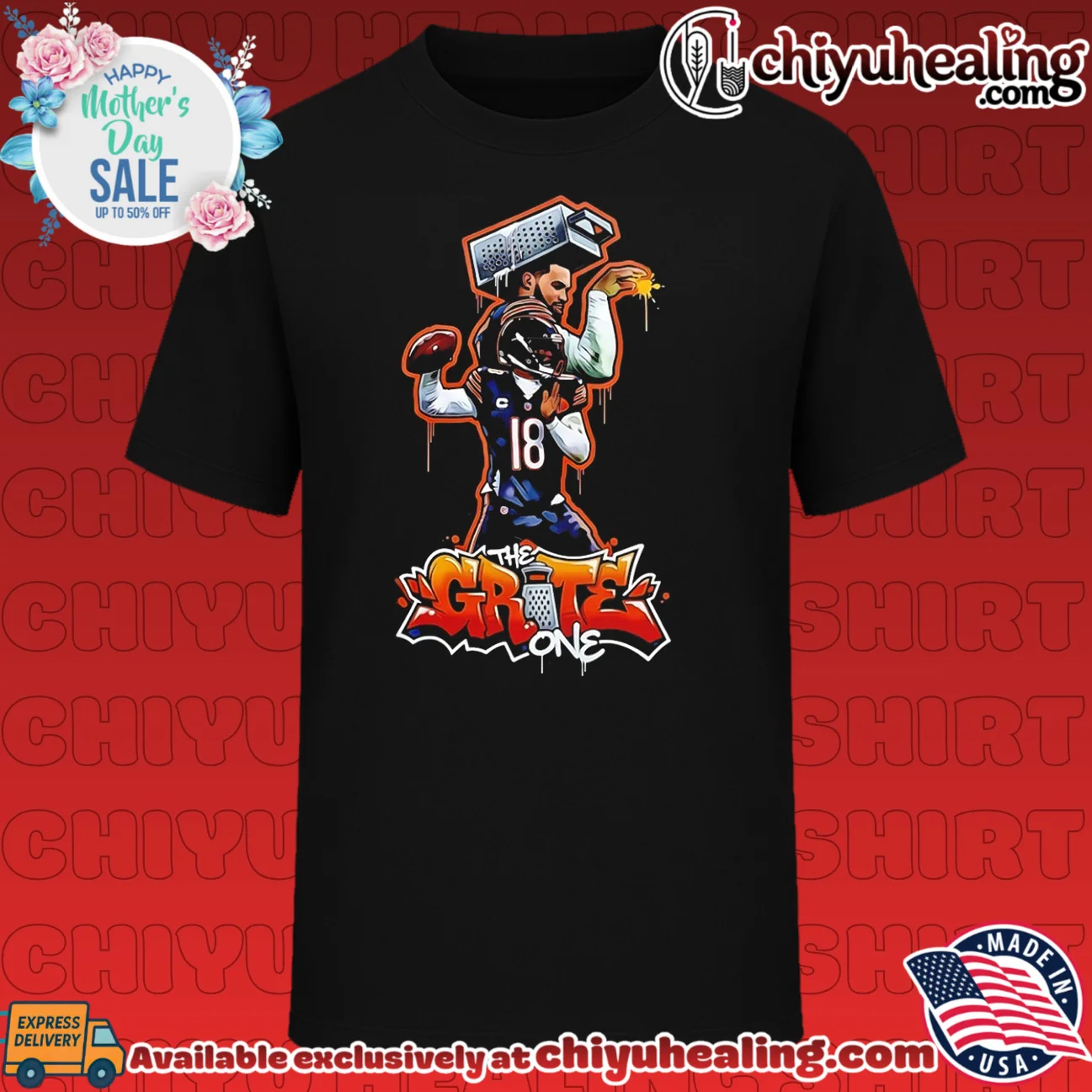 Caleb Williams Chicago Bears The Grite One paint