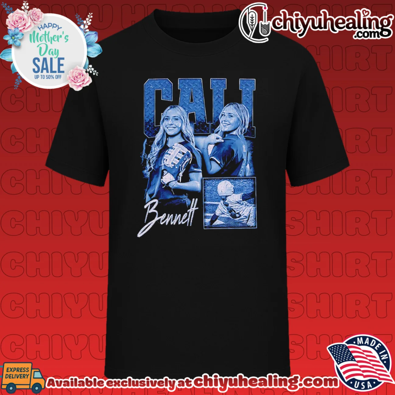 Cali Bennett Softball Player athlete sports portrait shirt & hoodie