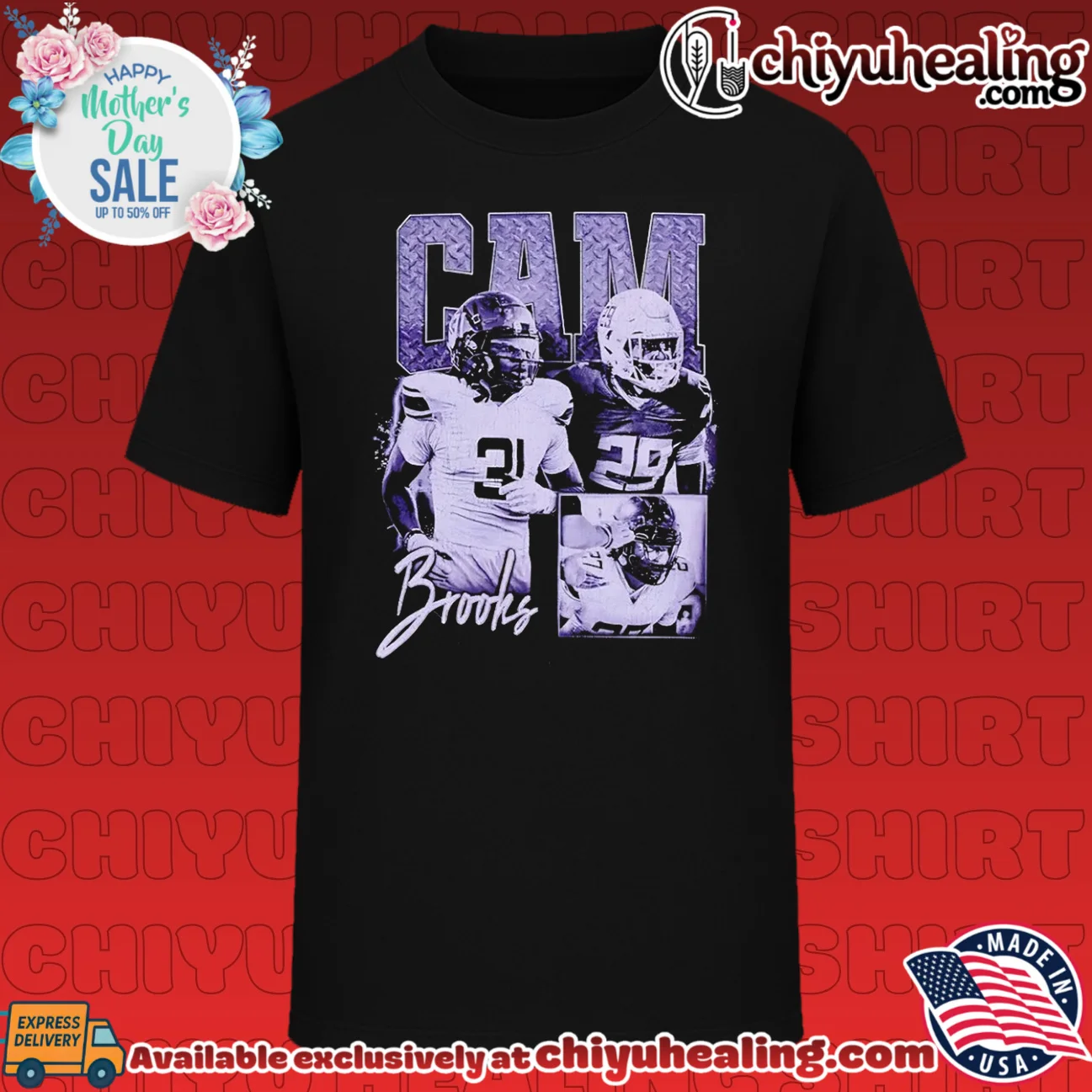 Cam Brooks Texas Longhorns Football NCAA graphic shirt & hoodie