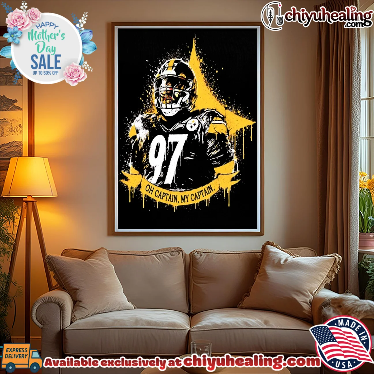 Cameron heyward Pittsburgh Steelers oh Captain my Captain shirt & hoodie Cameron heyward Pittsburgh Steelers oh Captain my Captain