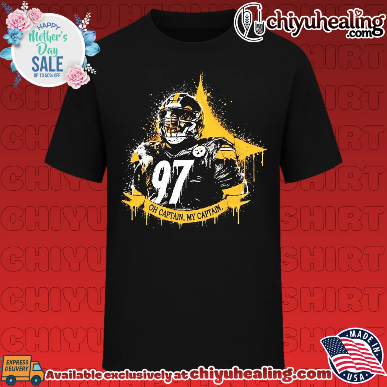 Cameron heyward Pittsburgh Steelers oh Captain my Captain