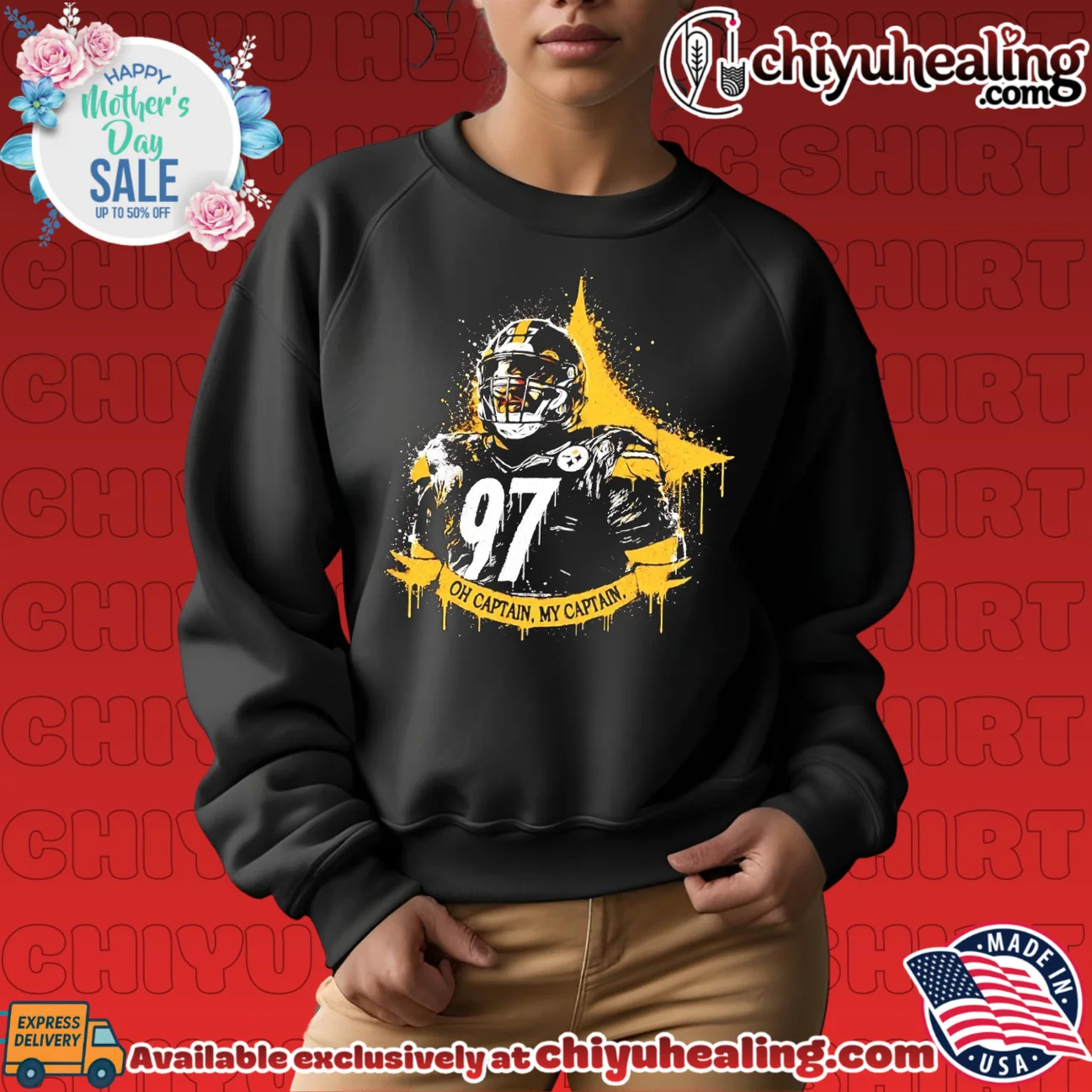Cameron heyward Pittsburgh Steelers oh Captain my Captain shirt & hoodie Cameron heyward Pittsburgh Steelers oh Captain my Captain
