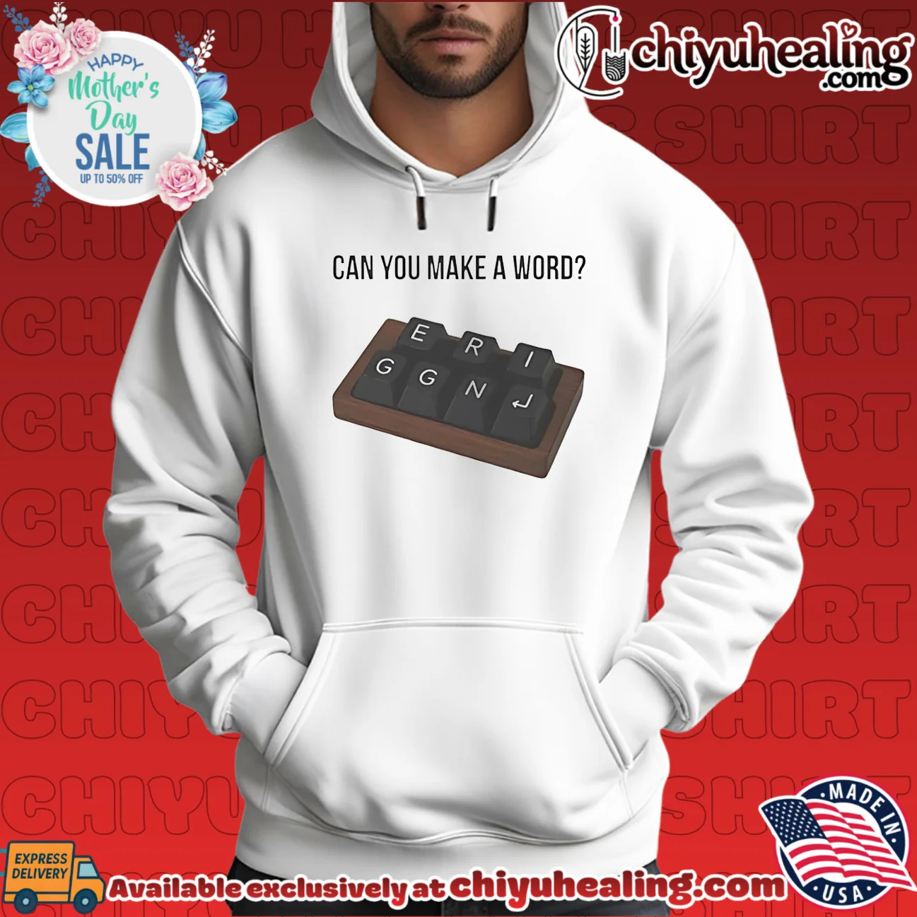 Can you make a word with this keyboard graphic shirt & hoodie Can you make a word with this keyboard graphic shirt & hoodie