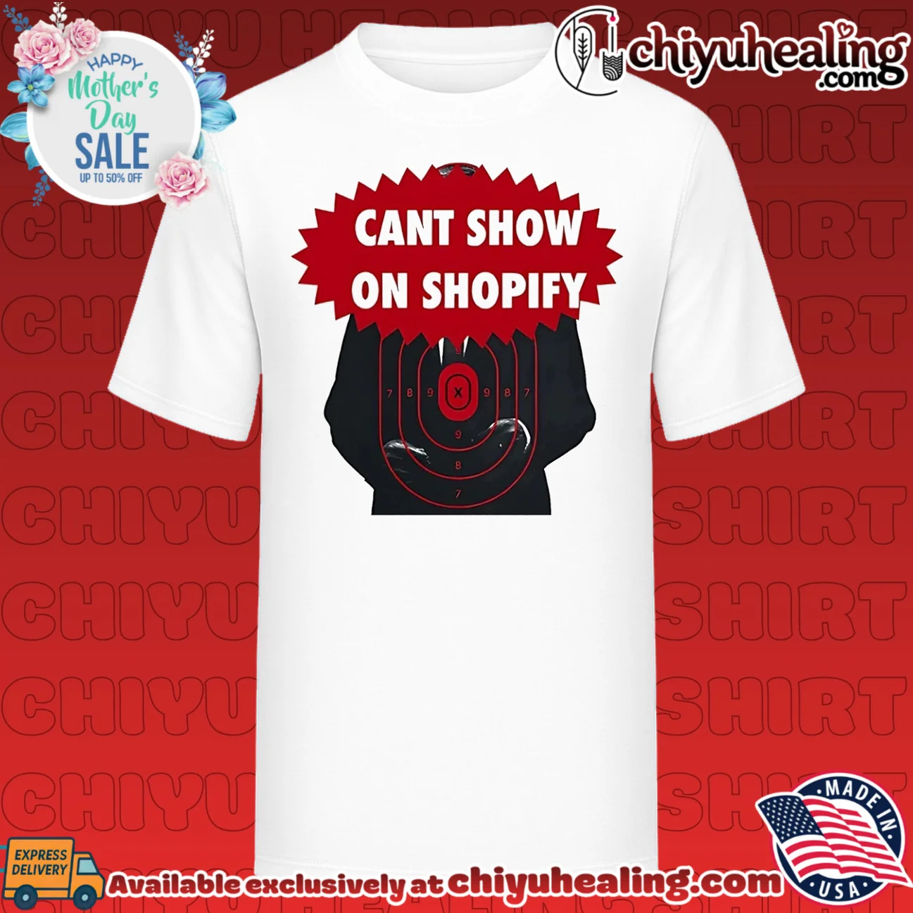 Cant show on Shopify target pratice graphic shirt