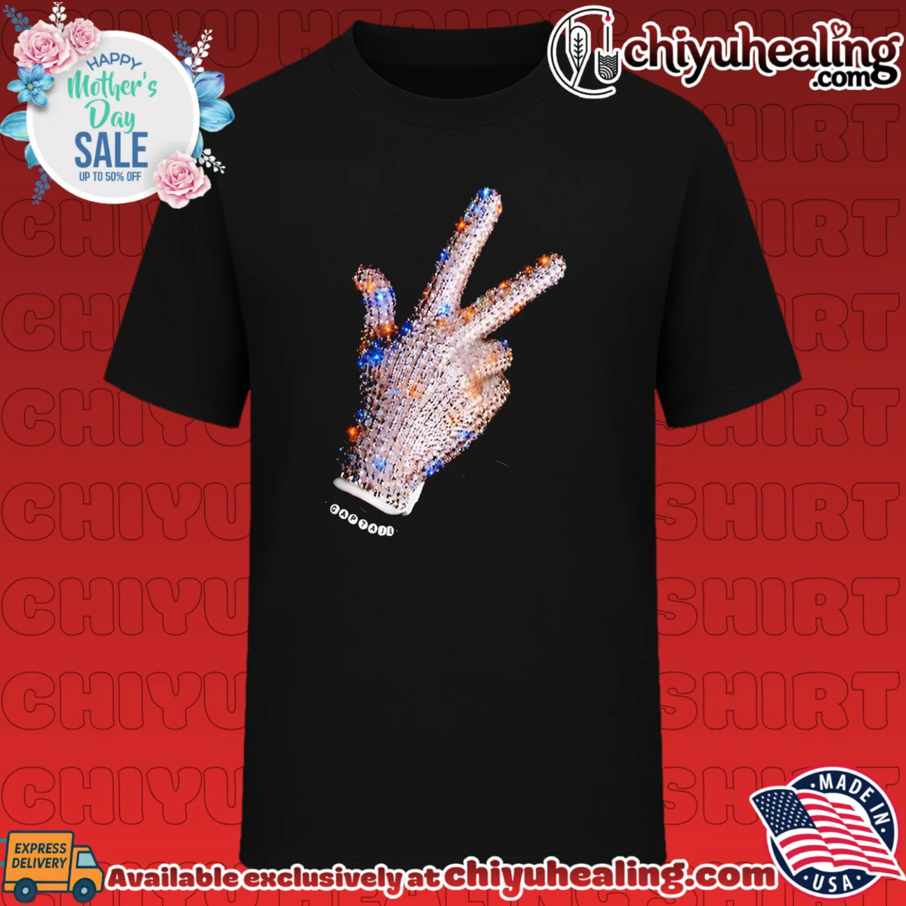 Captain Iceman Crystal Glove Shirt