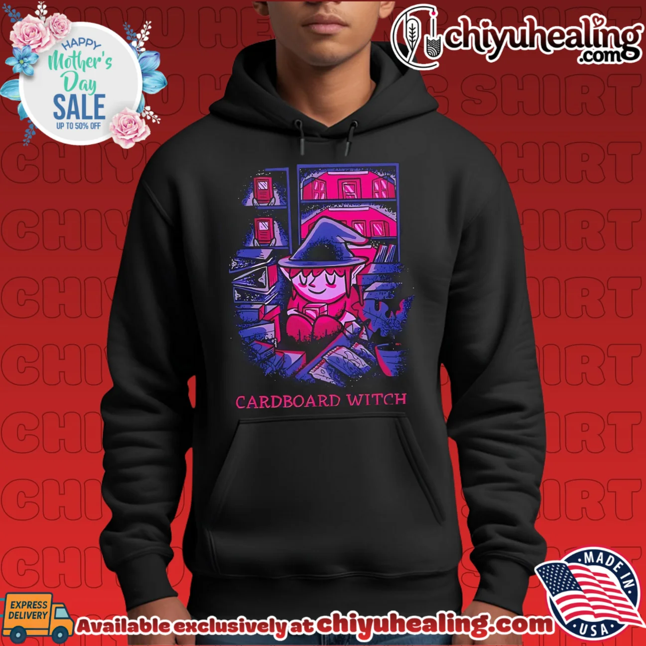 Cardboard Witch illustration shirt official shirt & hoodie - Ultimate Gift Edition Cardboard Witch illustration shirt official shirt & hoodie - Ultimate Gift Edition