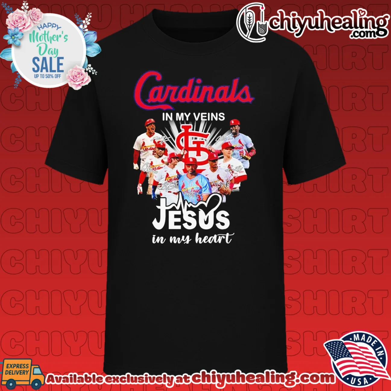 Cardinals in My Veins Jesus in My Heart St Louis Cardinals