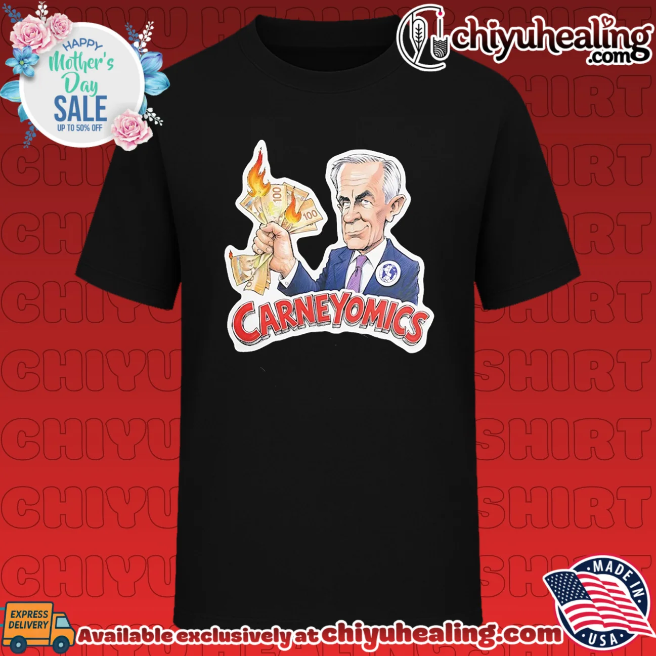 Carneyomics Mark Carney Burning Canadian Money shirt & hoodie