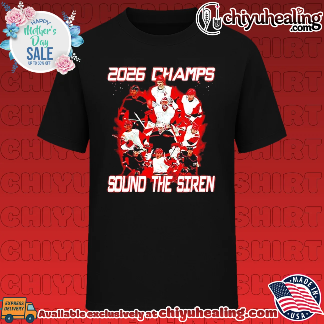 Carolina Hockey 2026 Champs Sound the siren graphic